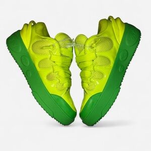 Puma Vibrant Neon Yellow and Green Sneakers